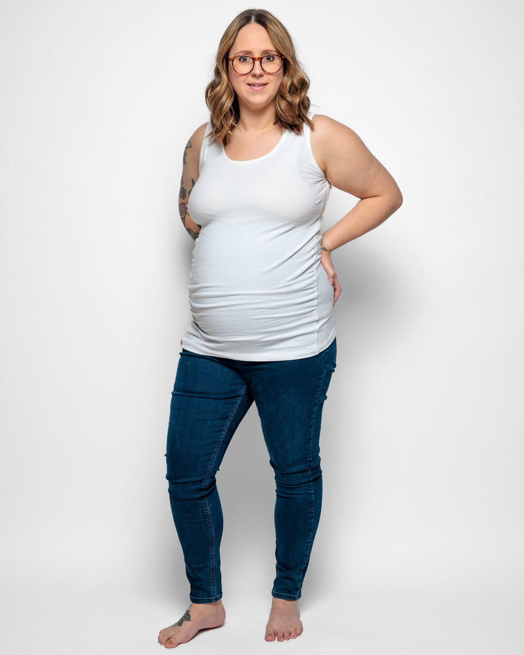Bshirt Maternity Vest - White - Baby&More