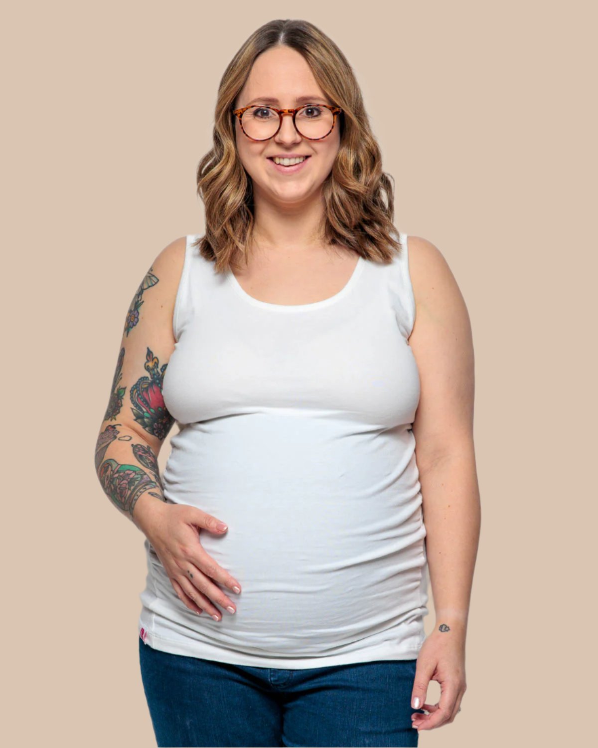 Bshirt Maternity Vest - White - Baby&More