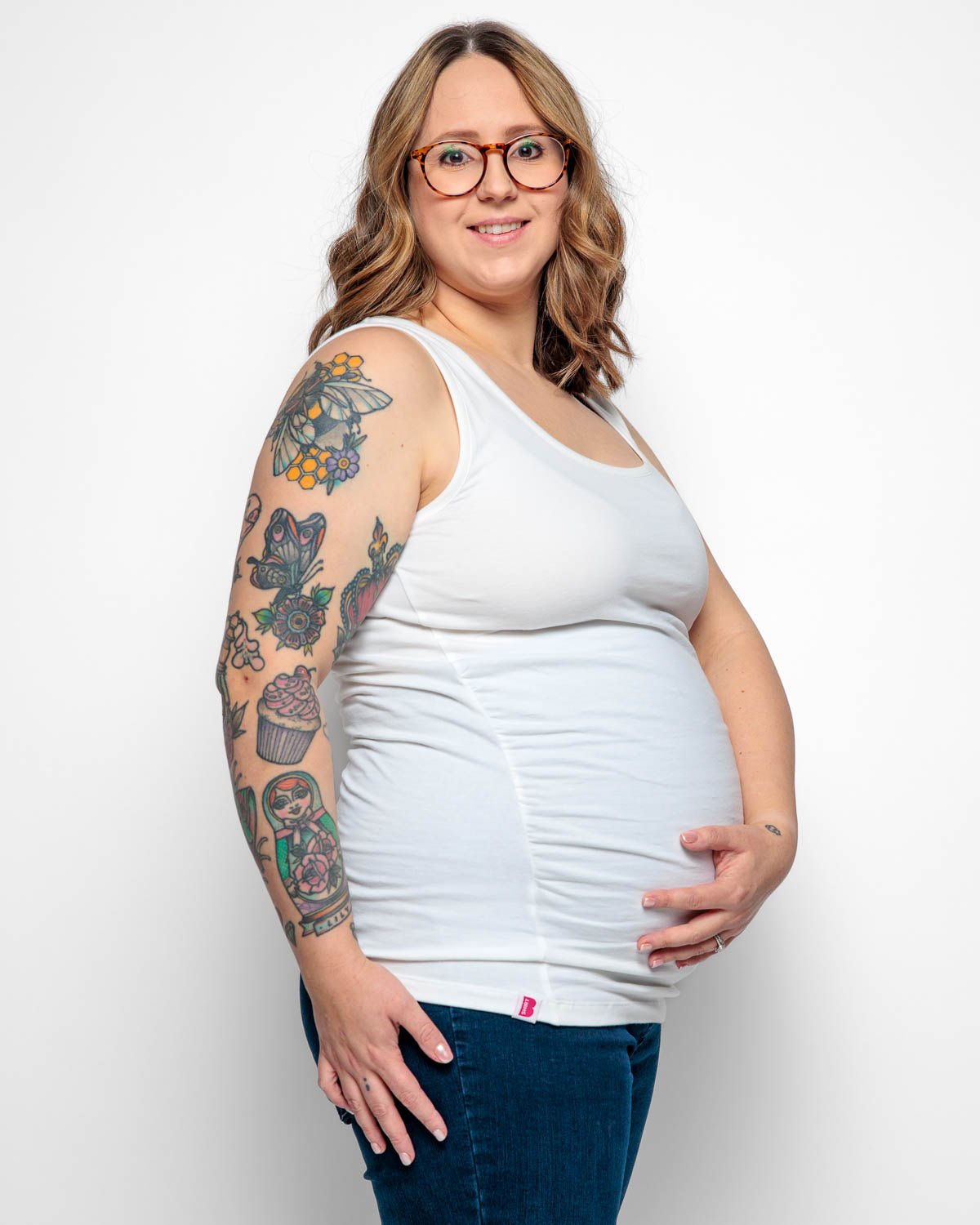 Bshirt Maternity Vest - White - Baby&More