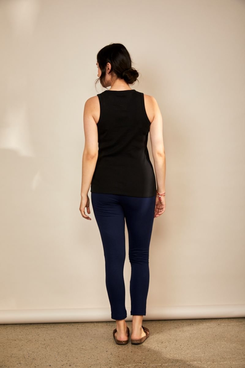 Bshirt Nursing Rib Racer Vest - Black - Baby&More