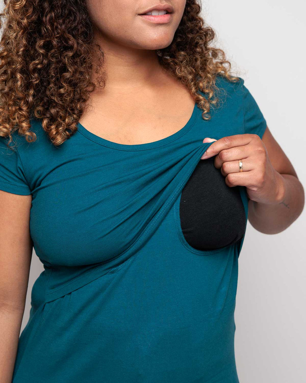 Bshirt Nursing Short Sleeved T-shirt - Teal - Baby&More