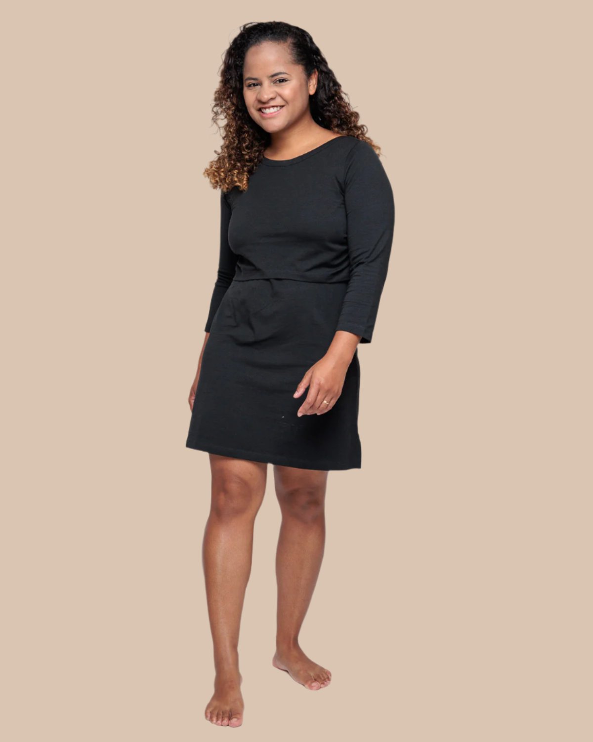 Bshirt Nursing Tunic Dress - Charcoal - Baby&More