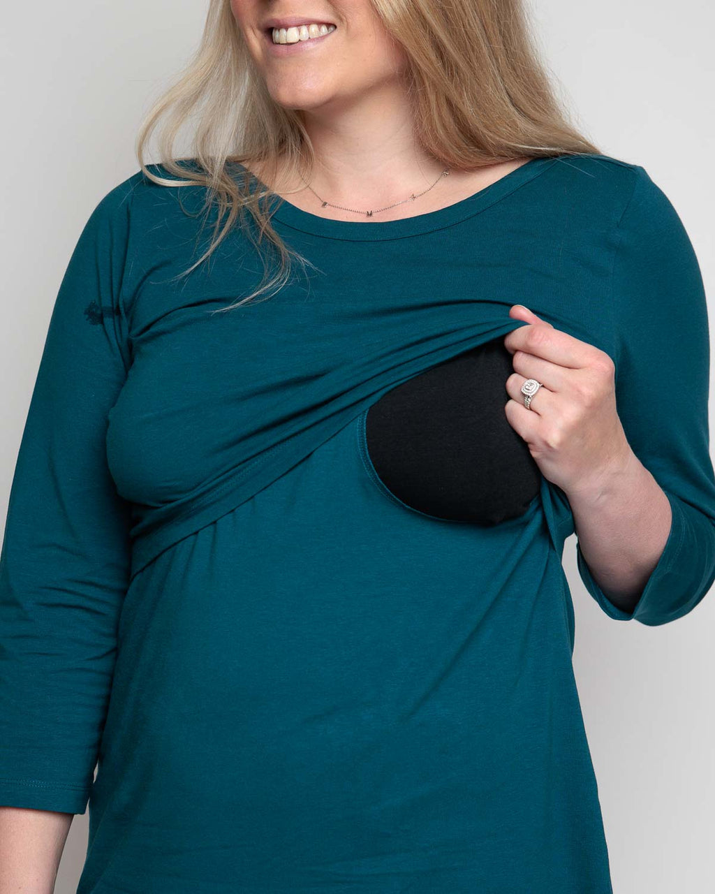 Bshirt Nursing Tunic Dress - Teal - Baby&More