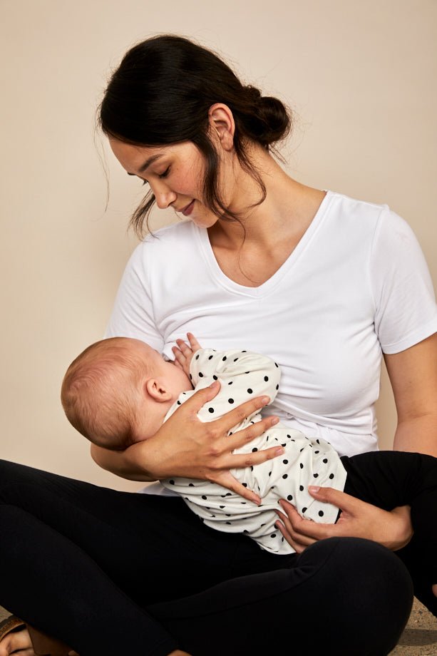 Bshirt Nursing V Neck T-shirt - White - Baby&More