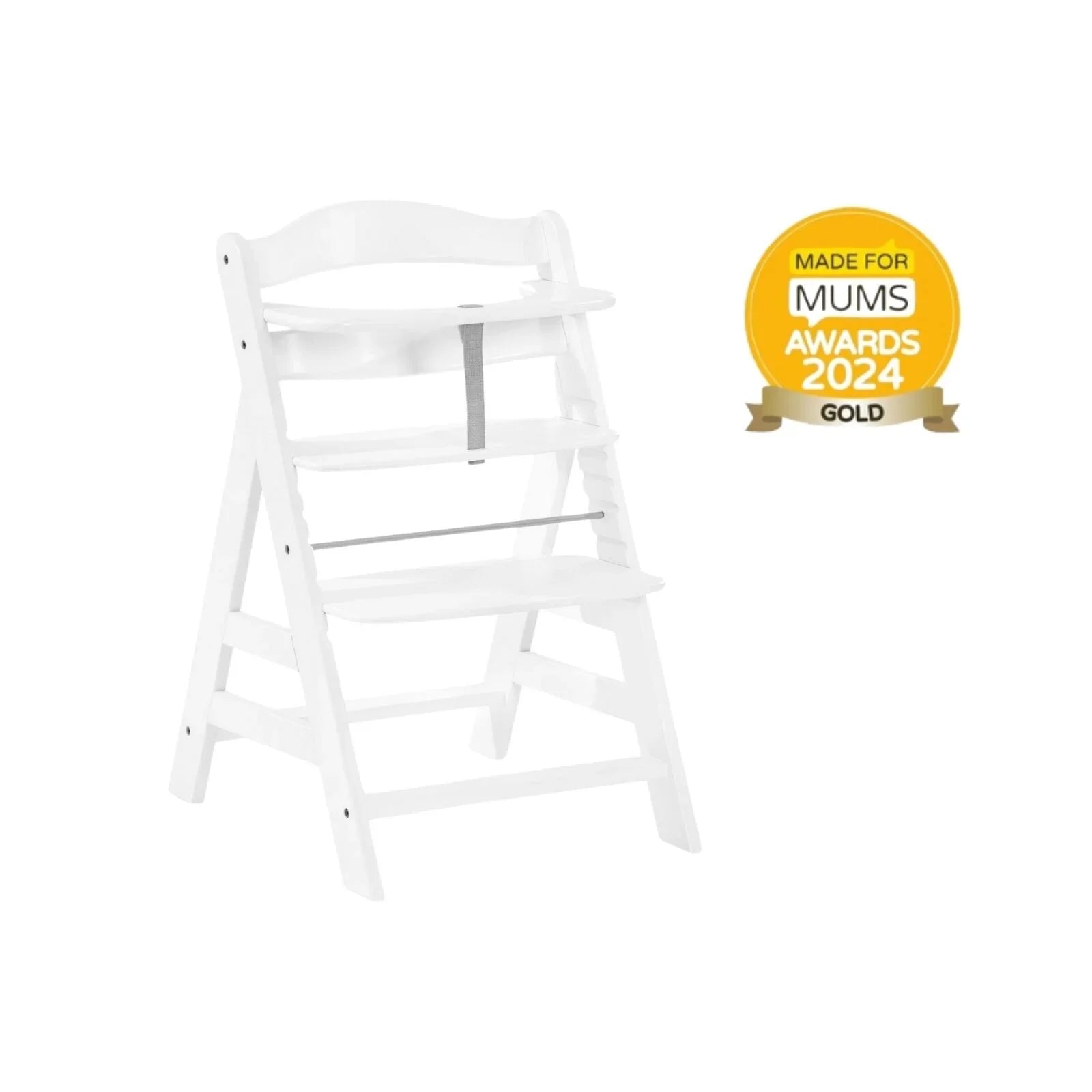 Hauck Alpha+ Wooden Highchair - White