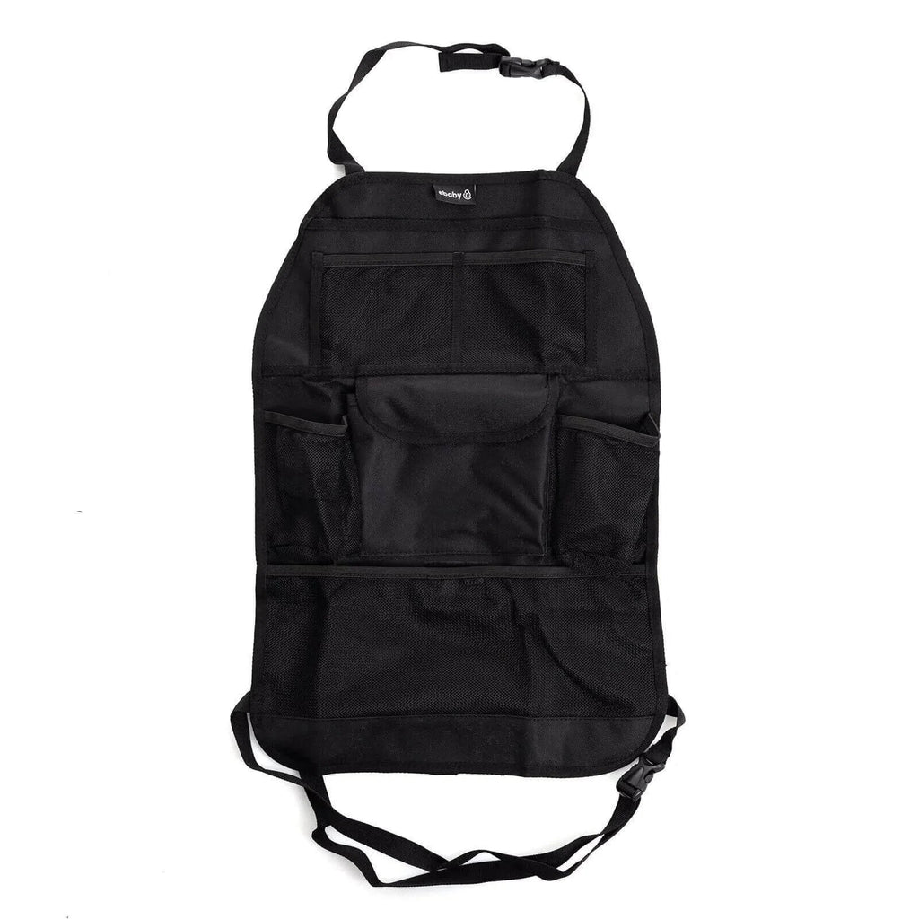 Plain Car Back Seat Organiser - Black
