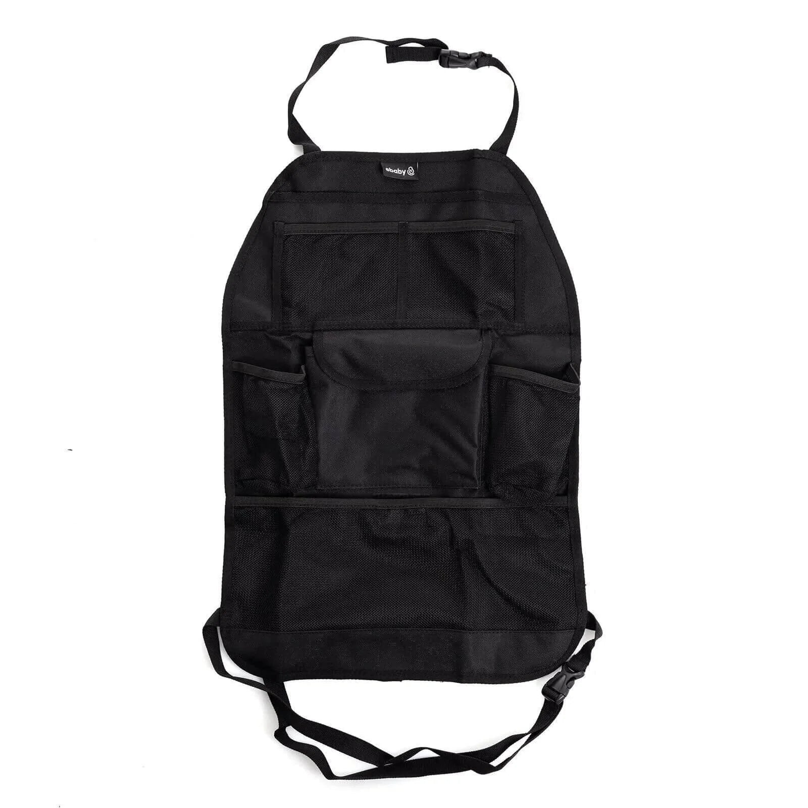 Plain Car Back Seat Organiser - Black