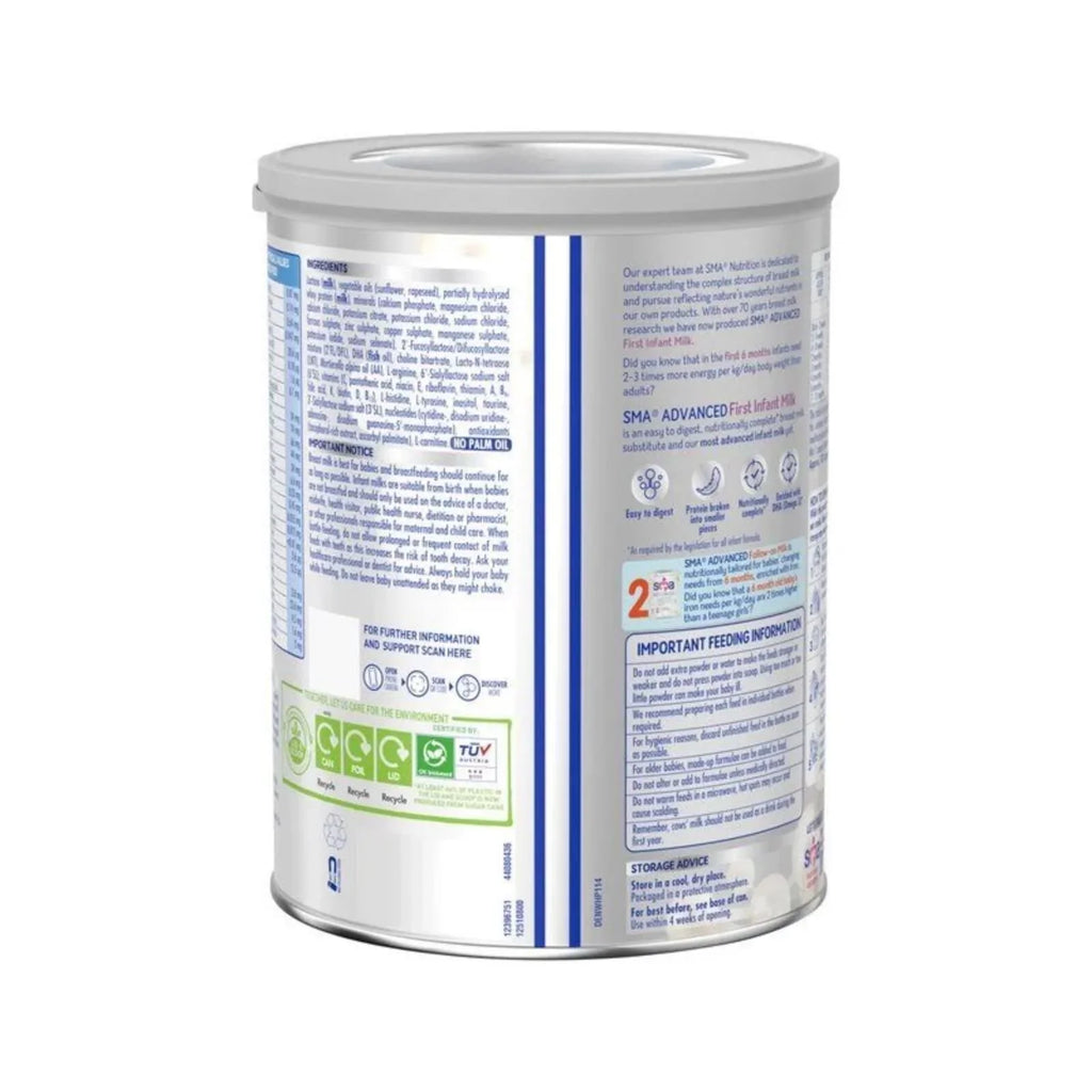 SMA Advanced 1 First Infant Milk Formula - from Birth 800g