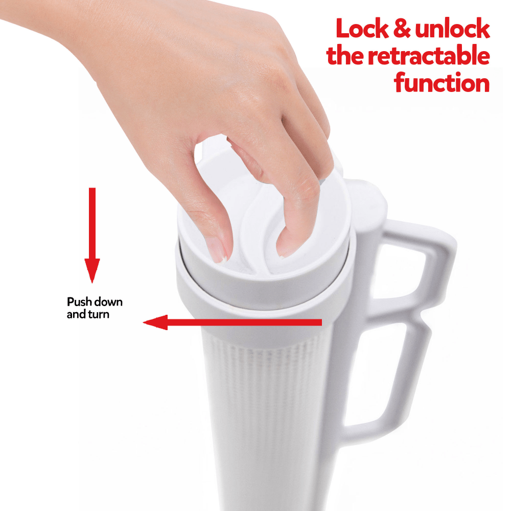 Callowesse Air Retractable Stair Safety Gate 0 - 140cm – White - Baby&More