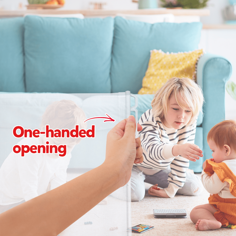 Callowesse Air Retractable Stair Safety Gate 0 - 140cm – White - Baby&More