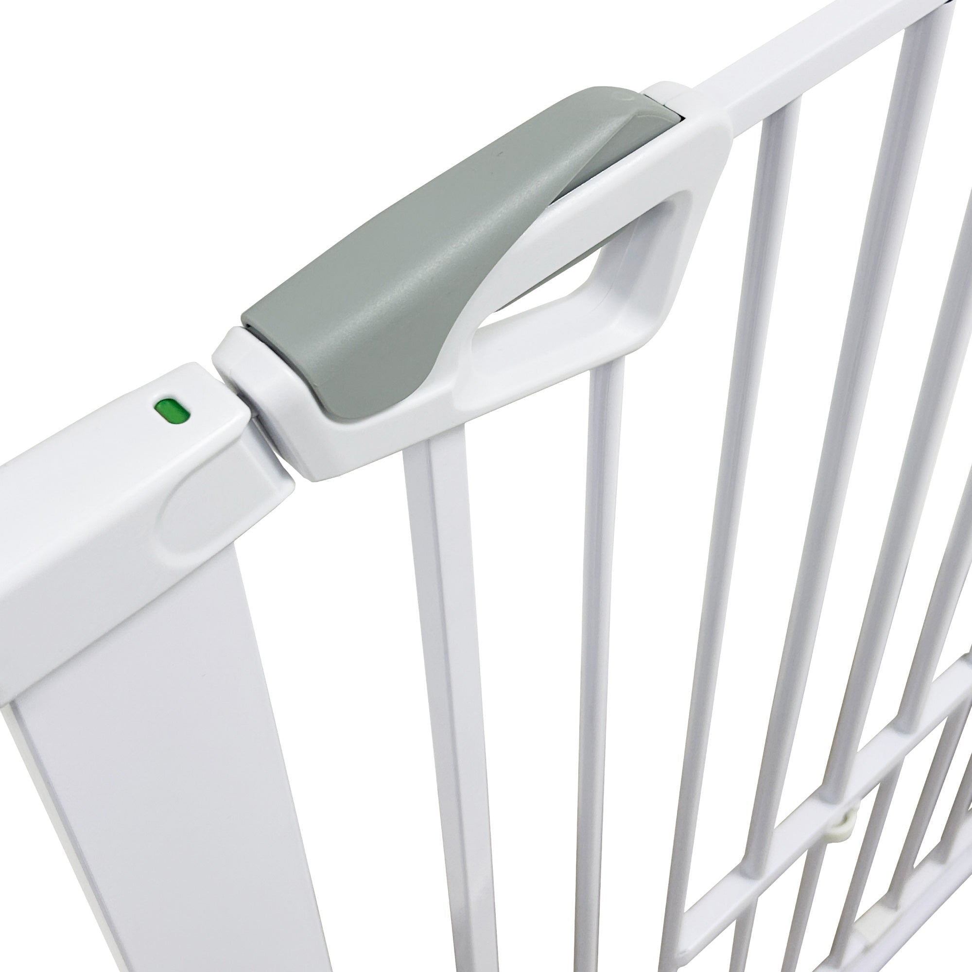 Callowesse Akita Extra Tall Baby & Pet Pressure Fit Door & Stair Safety Gate with Pet Opening | 75 - 82cm x H99cm - White - Baby&More