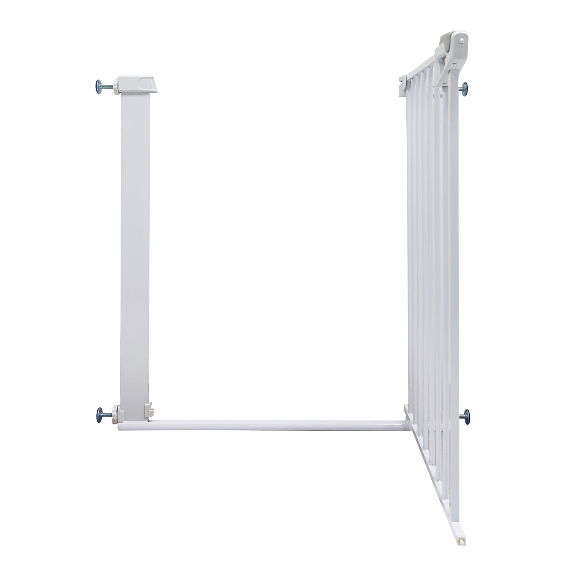 Callowesse Baby & Toddler Pressure Fit Door & Stair Safety Gate | 75 - 82cm x H77cm - White - Baby&More