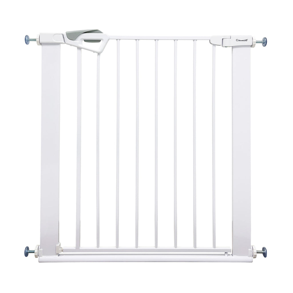 Callowesse Baby & Toddler Pressure Fit Door & Stair Safety Gate | 75 - 82cm x H77cm - White - Baby&More