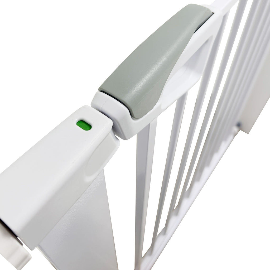 Callowesse Baby & Toddler Pressure Fit Door & Stair Safety Gate | 75 - 82cm x H77cm - White - Baby&More