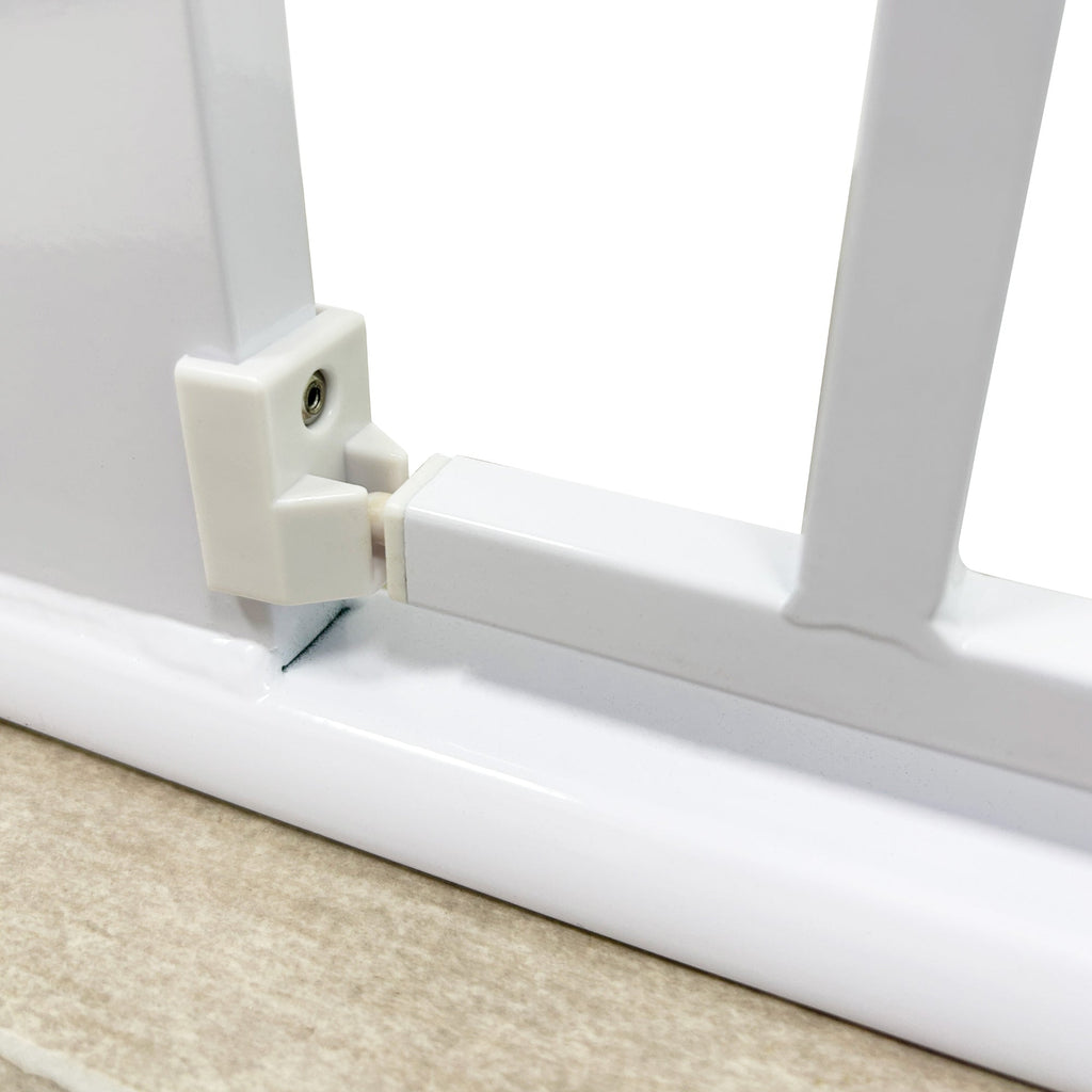 Callowesse Baby & Toddler Pressure Fit Door & Stair Safety Gate | 75 - 82cm x H77cm - White - Baby&More