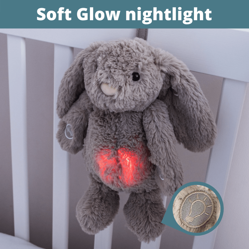 Callowesse Dreamy Willow Bunny Baby Sleep Aid with Smart Cry Sensor and Night Light - Baby&More