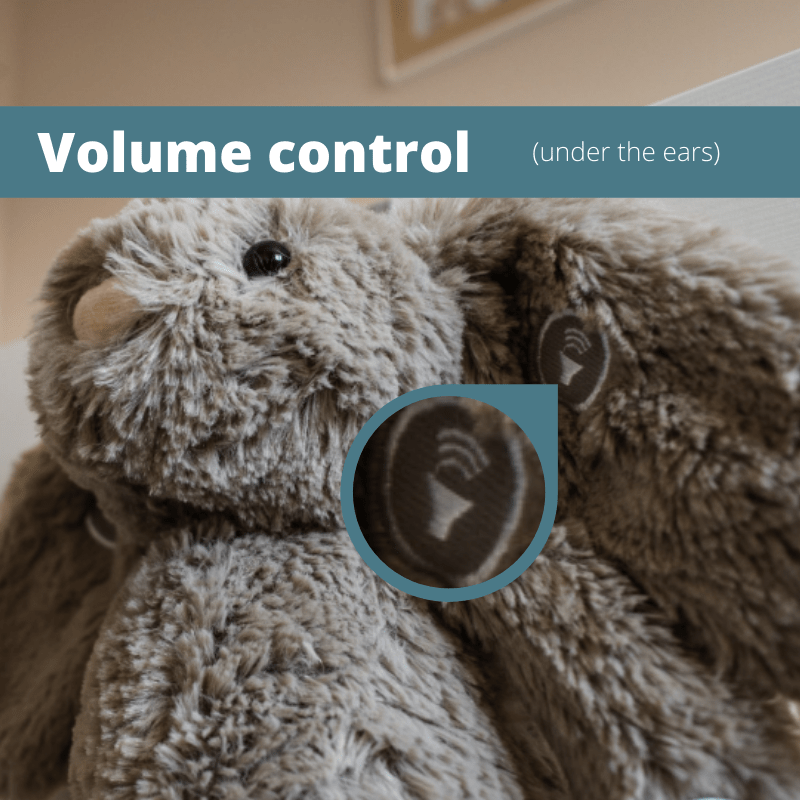 Callowesse Dreamy Willow Bunny Baby Sleep Aid with Smart Cry Sensor and Night Light - Baby&More