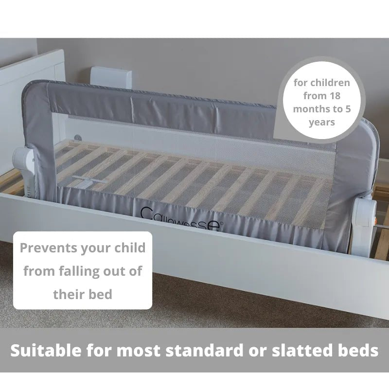 Callowesse Folding Bed Guard Rail 100 x 42cm - Grey - Baby&More