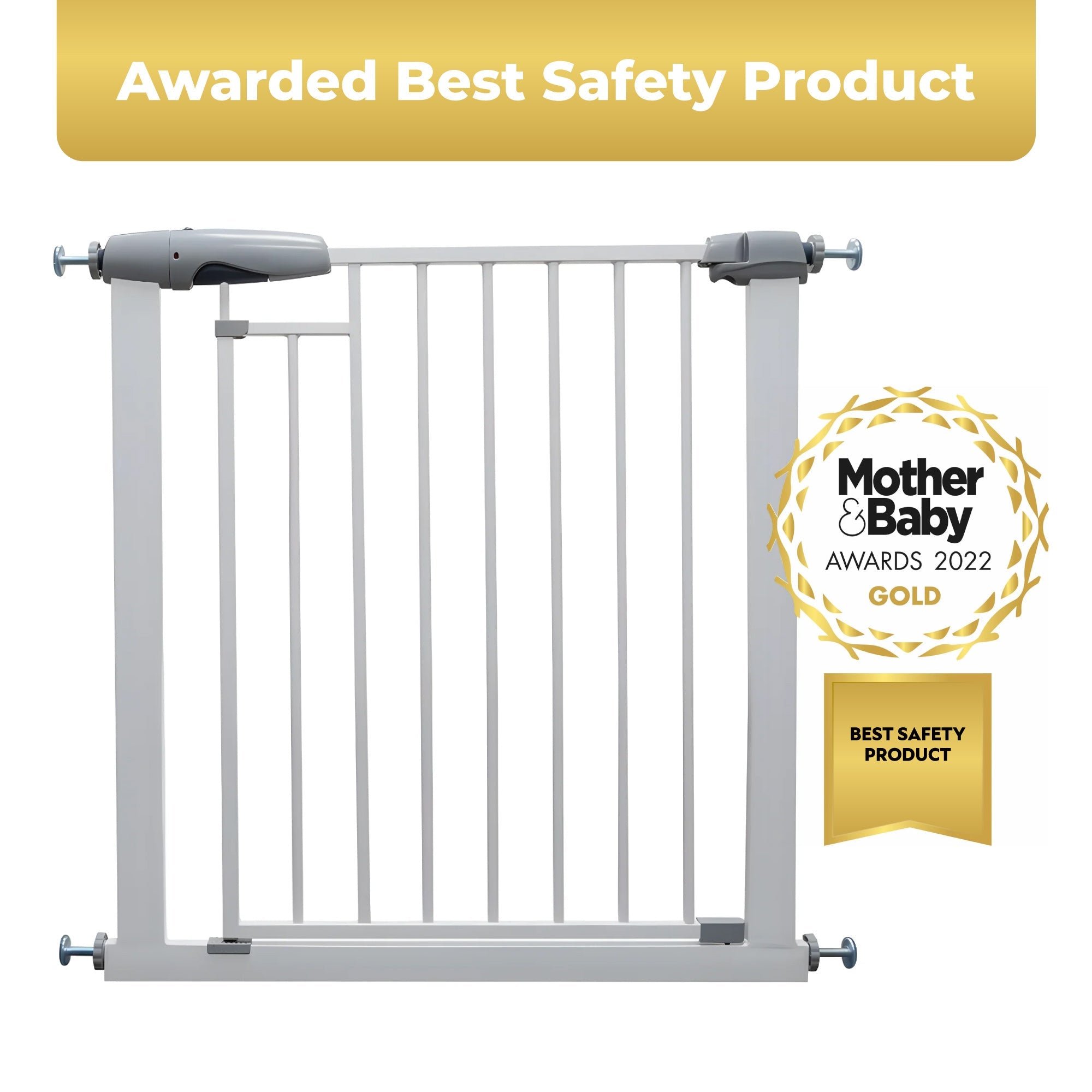 Callowesse Freedom Maglock Auto - Close Baby Stair Gate - White - Baby&More