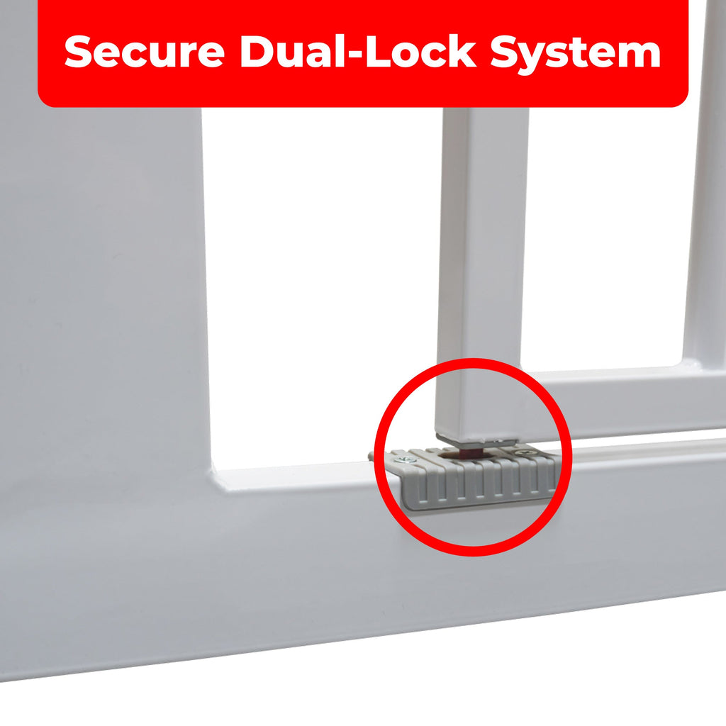 Callowesse Freedom Maglock Auto - Close Baby Stair Gate - White - Baby&More