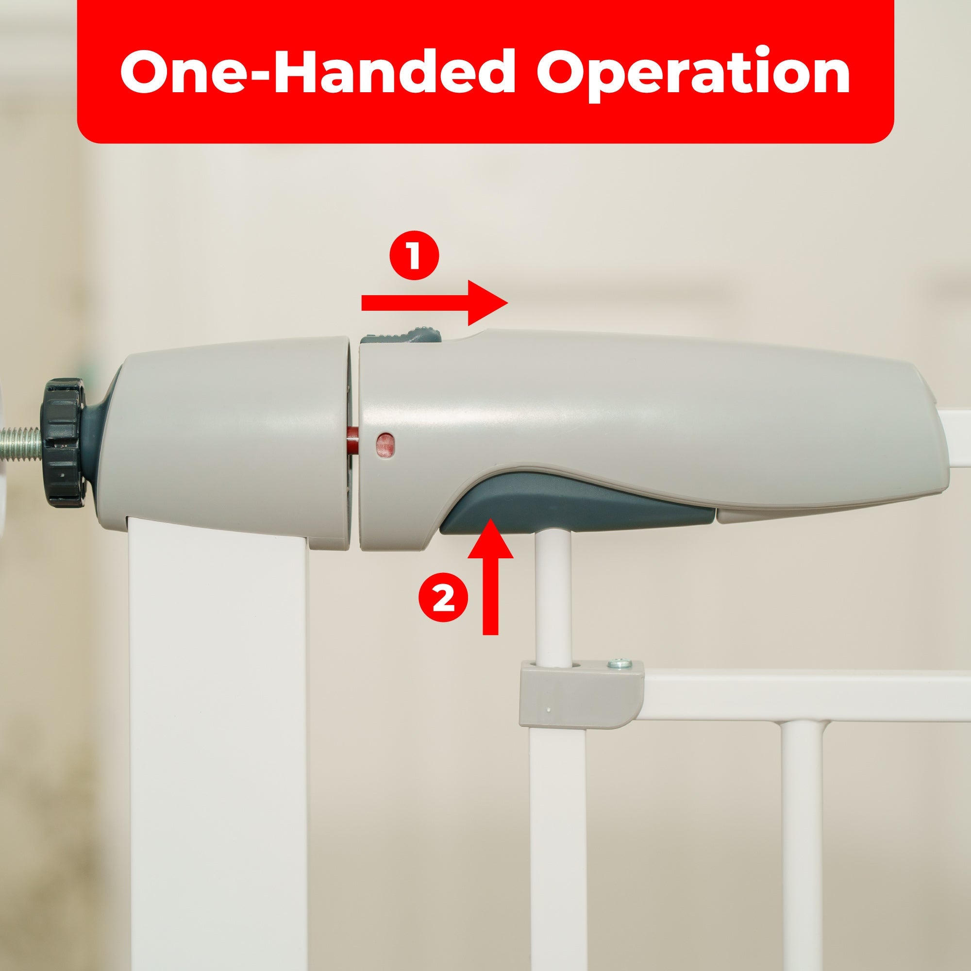 Callowesse Freedom Maglock Auto - Close Baby Stair Gate - White - Baby&More