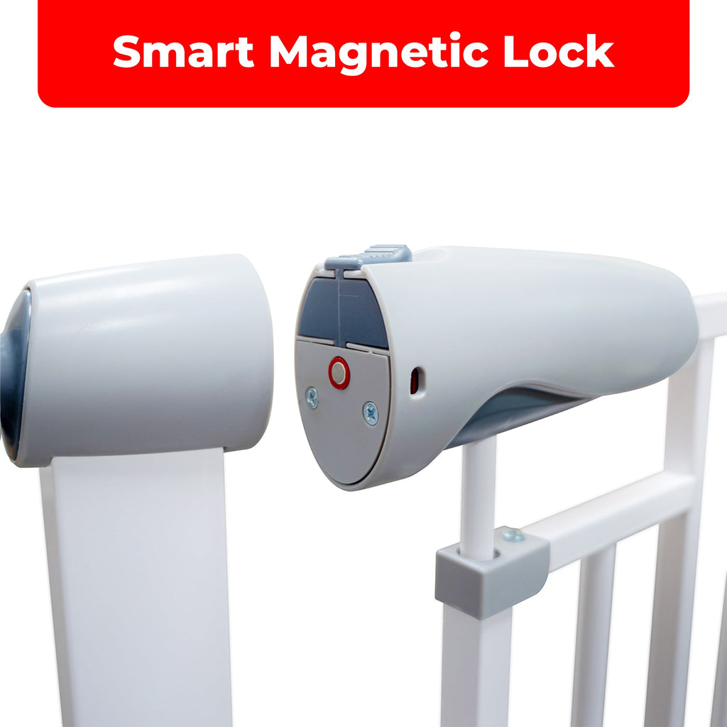 Callowesse Freedom Maglock Auto - Close Baby Stair Gate - White - Baby&More