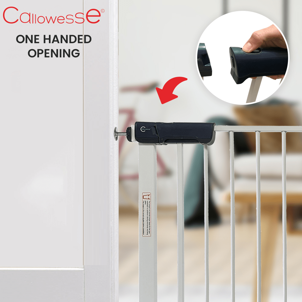 Callowesse Kuvasz Tall & Narrow Baby Stair Gate - White - Baby&More