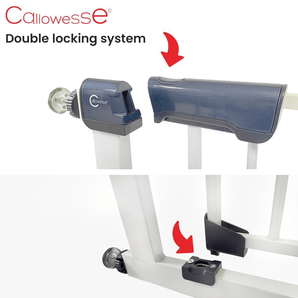 Callowesse Kuvasz Tall & Narrow Baby Stair Gate - White - Baby&More