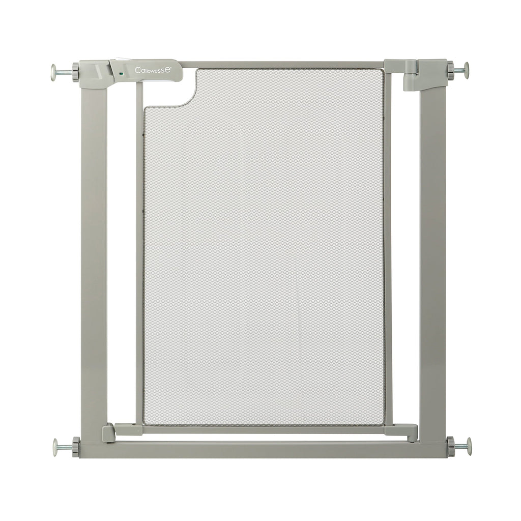 Callowesse Metal Mesh Baby Stair Gate - Ash Grey - Baby&More