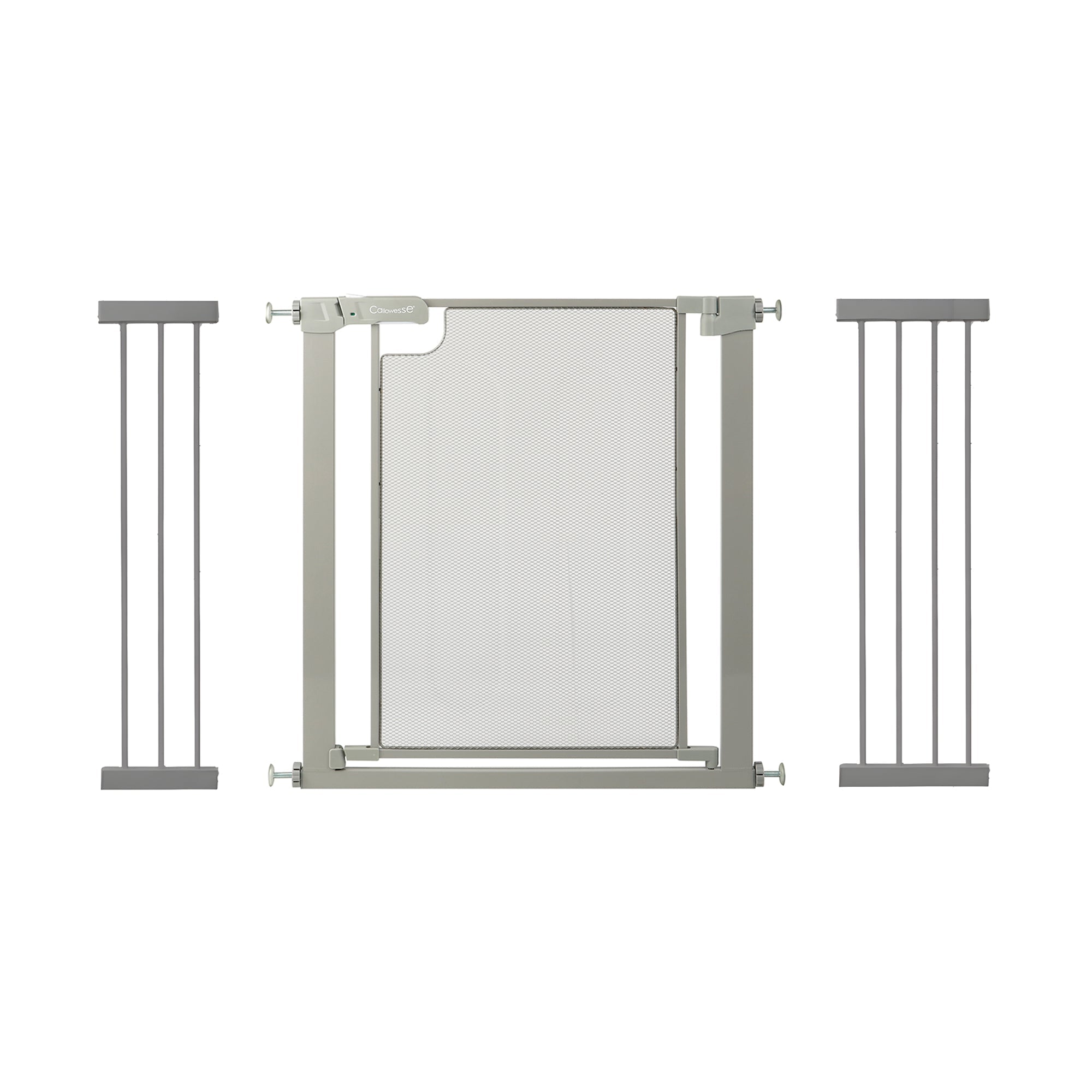 Callowesse Metal Mesh Baby Stair Gate - Ash Grey - Baby&More