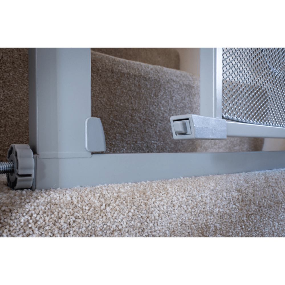 Callowesse Metal Mesh Baby Stair Gate - Ash Grey - Baby&More