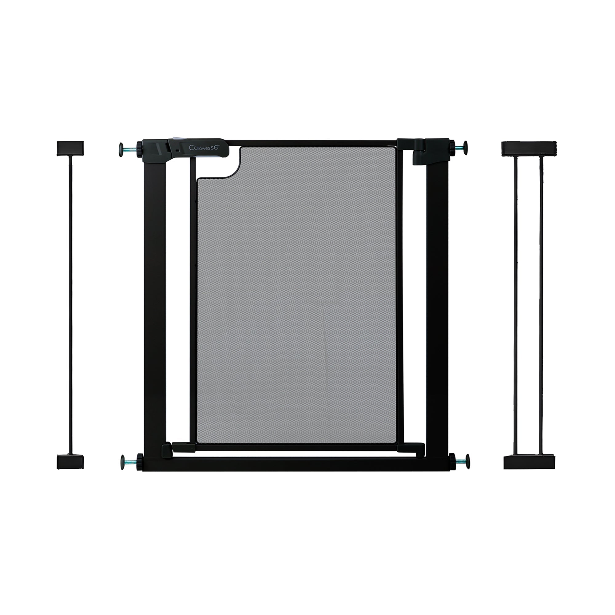 Callowesse Metal Mesh Baby Stair Gate - Black - Baby&More