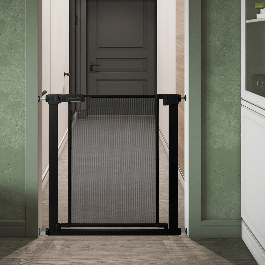 Callowesse Metal Mesh Baby Stair Gate - Black - Baby&More