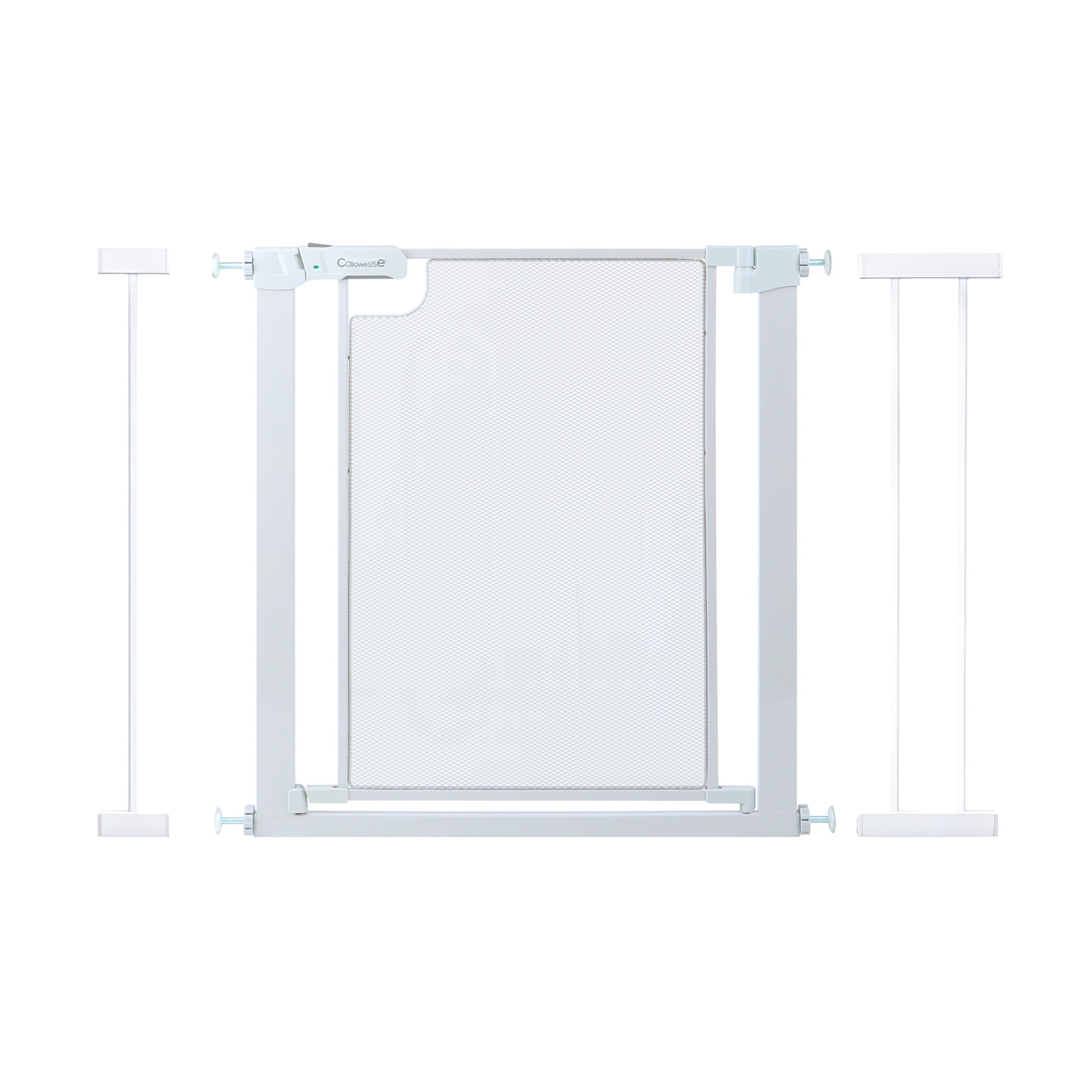 Callowesse Metal Mesh Baby Stair Gate - Glacial White - Baby&More