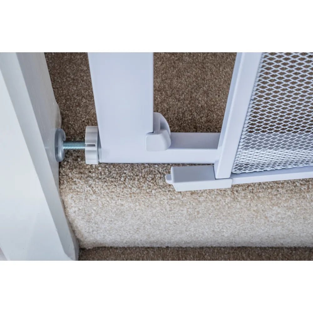 Callowesse Metal Mesh Baby Stair Gate - Glacial White - Baby&More