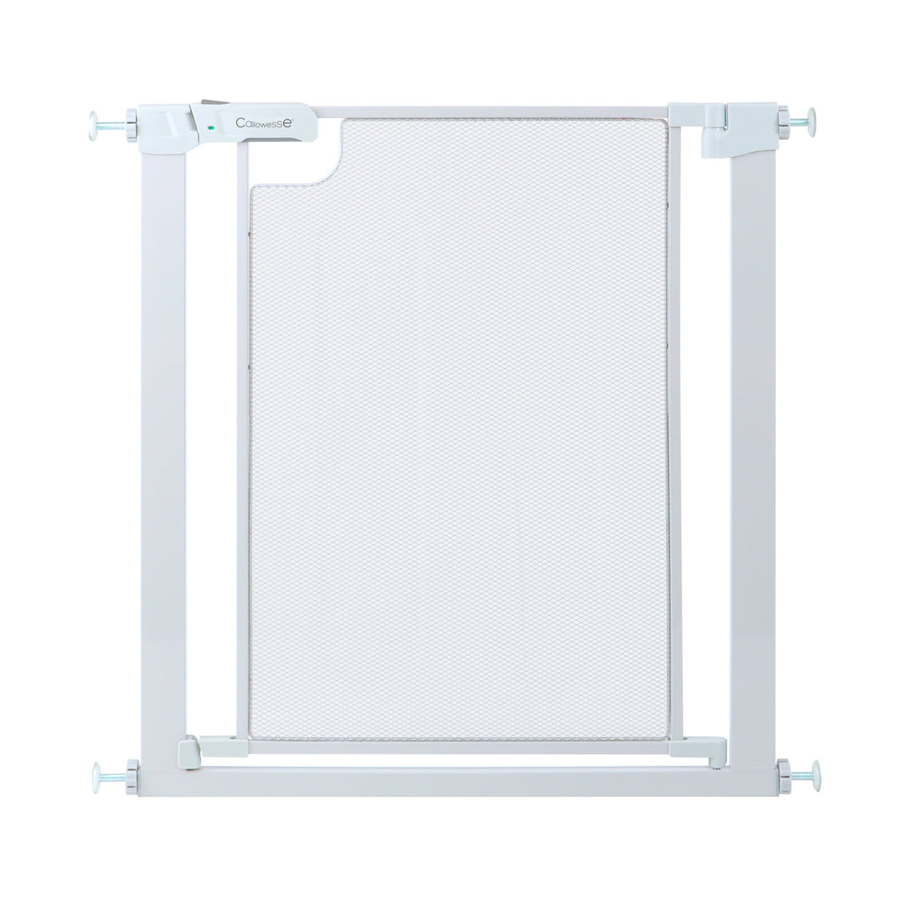 Callowesse Metal Mesh Baby Stair Gate - Glacial White - Baby&More