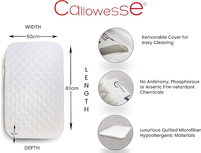 Callowesse Next2Me Crib Mattress - 83 x 50cm - Baby&More
