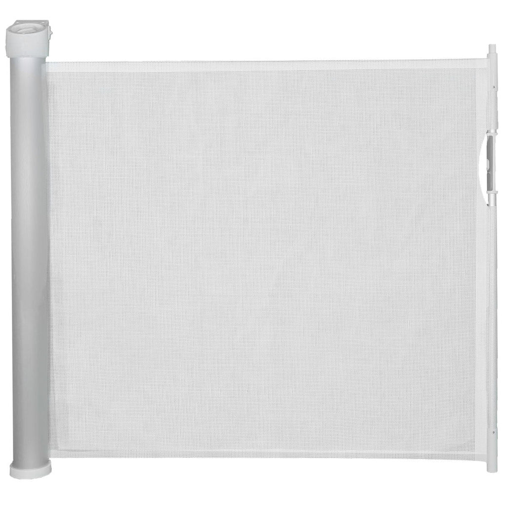 Callowesse Omni - Directional Retractable Stair Safety Gate 0 - 130cm – White & Silver - Baby&More