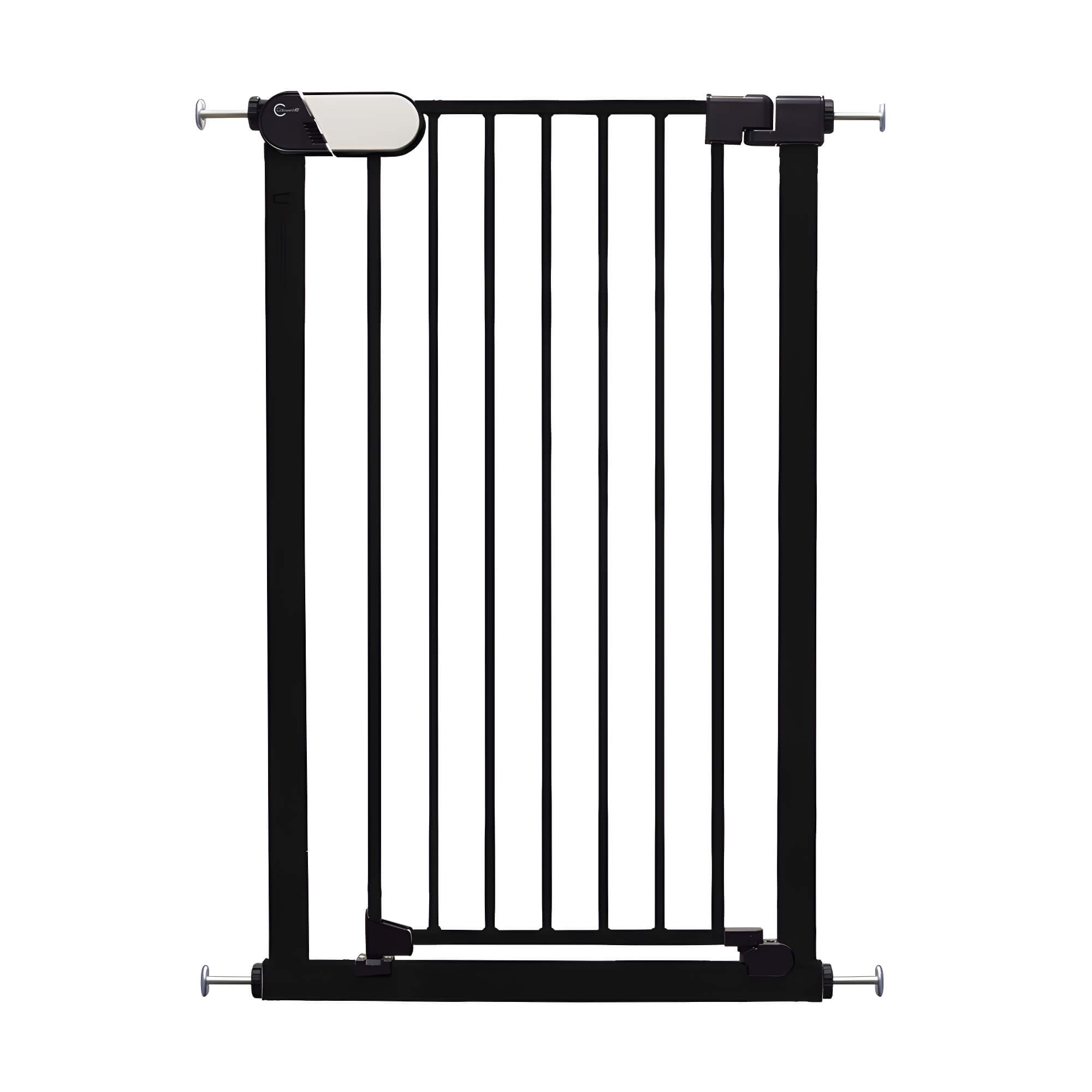 Callowesse Saluki Tall & Narrow Pressure Fit Child & Pet Safety Gate - 65-70cm x H96cm - Black