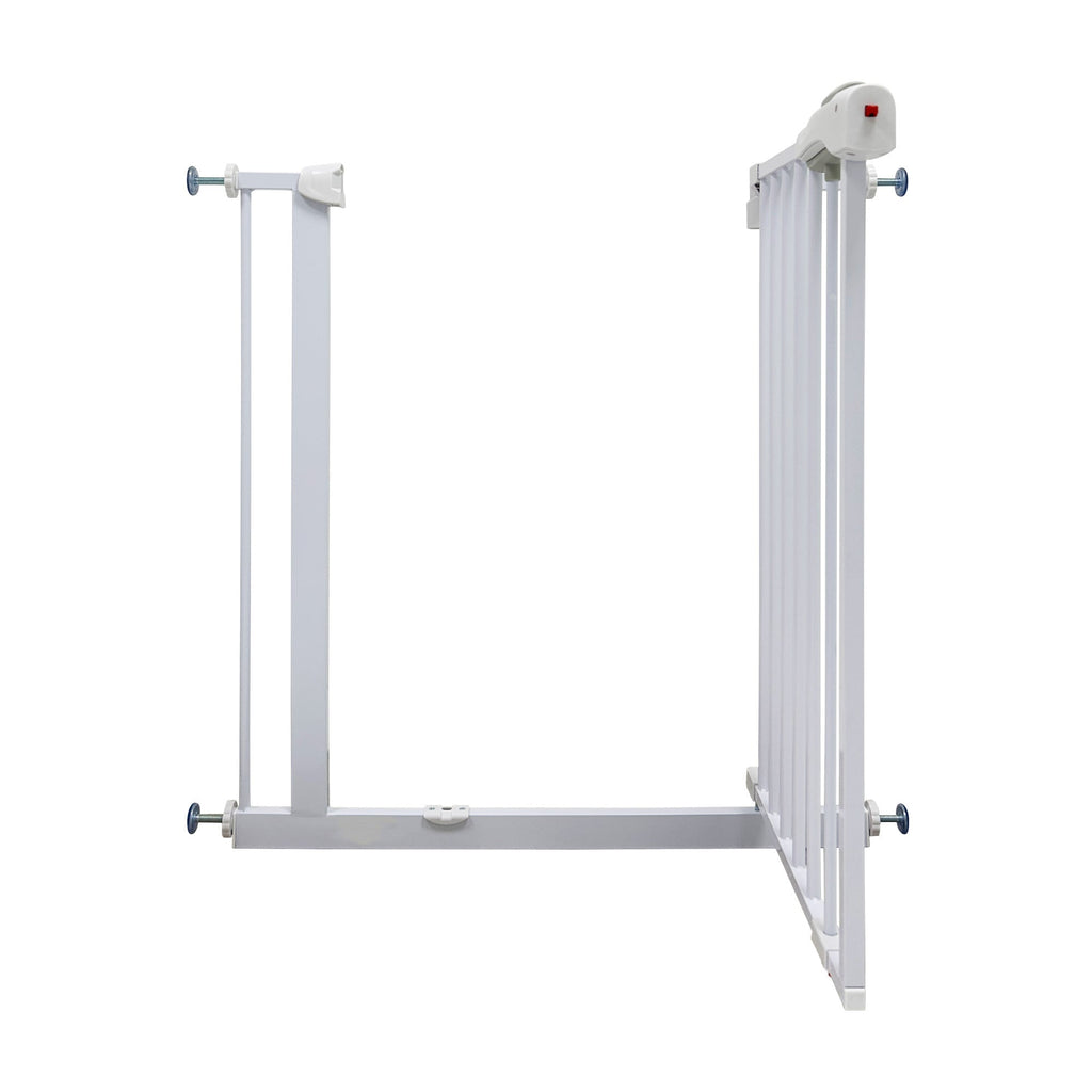 Callowesse Shiba Easy Close Baby & Toddler Pressure Fit Door & Stair Safety Gate - 75 - 85cm x H78cm - White - Baby&More