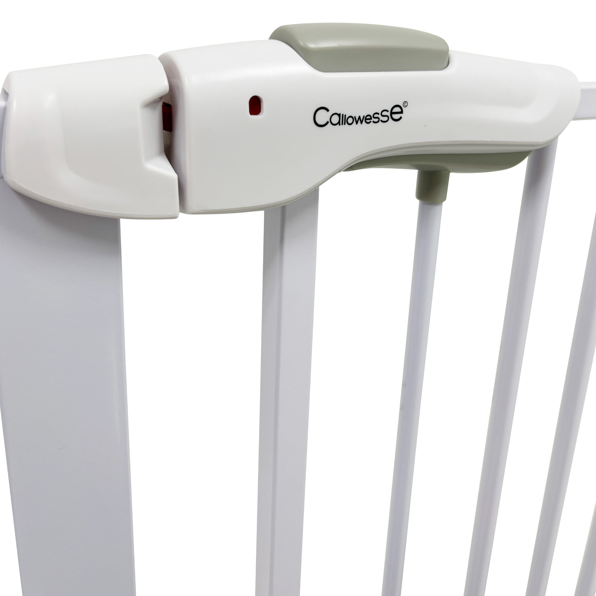 Callowesse Shiba Easy Close Baby & Toddler Pressure Fit Door & Stair Safety Gate - 75 - 85cm x H78cm - White - Baby&More