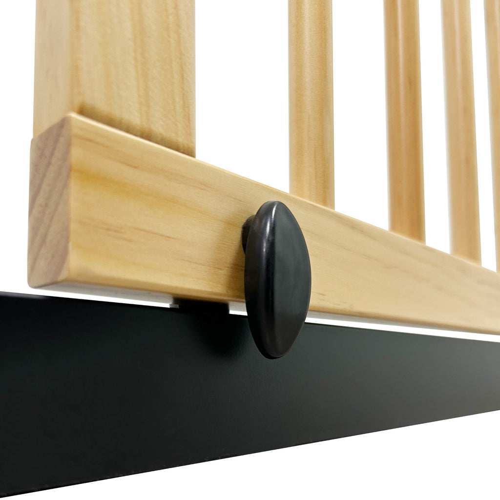 Callowesse Pressure Fit Baby & Toddler Safety Gate - 76-83cm x H77cm - Black/Wood - Baby&More