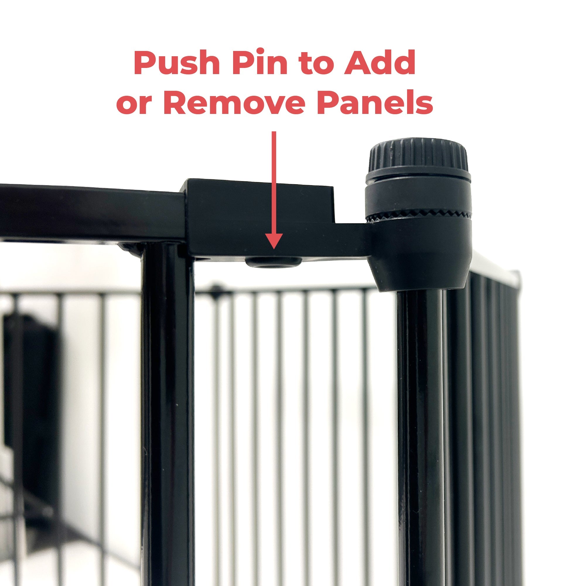 Callowesse XL Extendable Hexagonal Playpen, Fireguard and Room Divider - Black - Baby&More