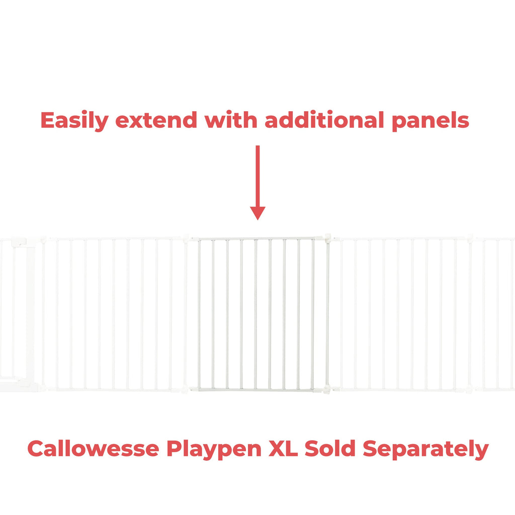 Callowesse XL Hexagonal Playpen 67.5cm Additional Panel - White - Baby&More