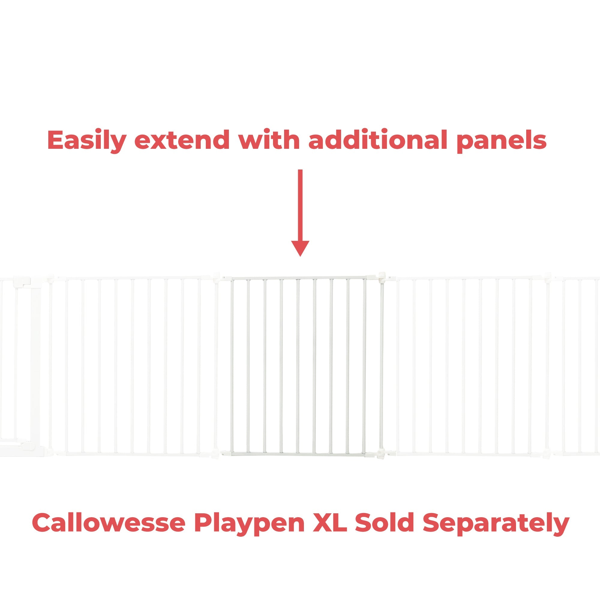 Callowesse XL Hexagonal Playpen 67.5cm Additional Panel - White - Baby&More
