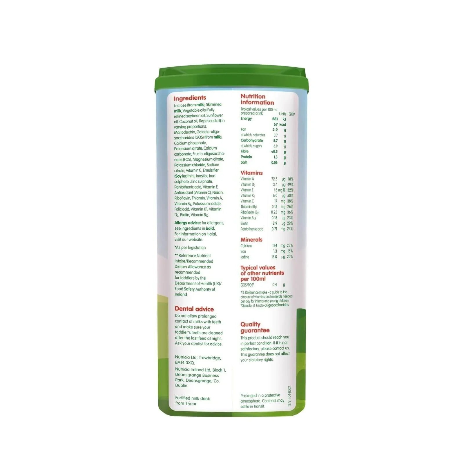 Cow and Gate 4 Toddler Milk Formula - 2+ years 800g