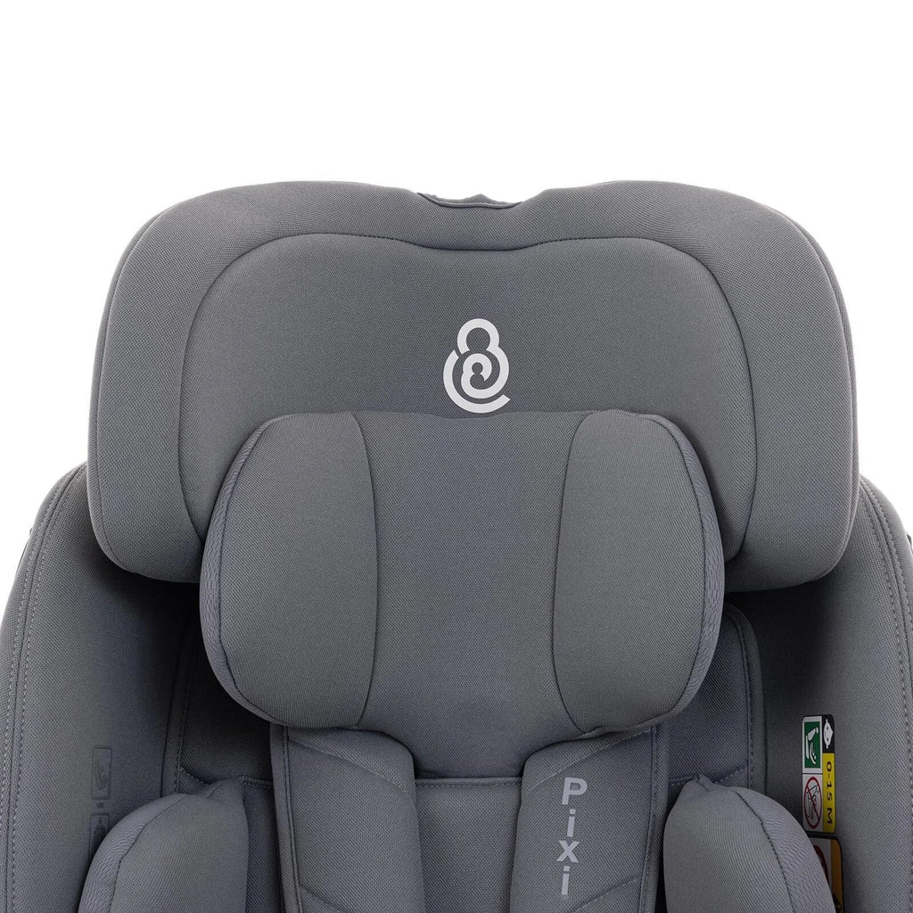 baby plus Pixi i-Size Group 0+/1/2/3 (Birth to 12 Years) Car Seat - Grey