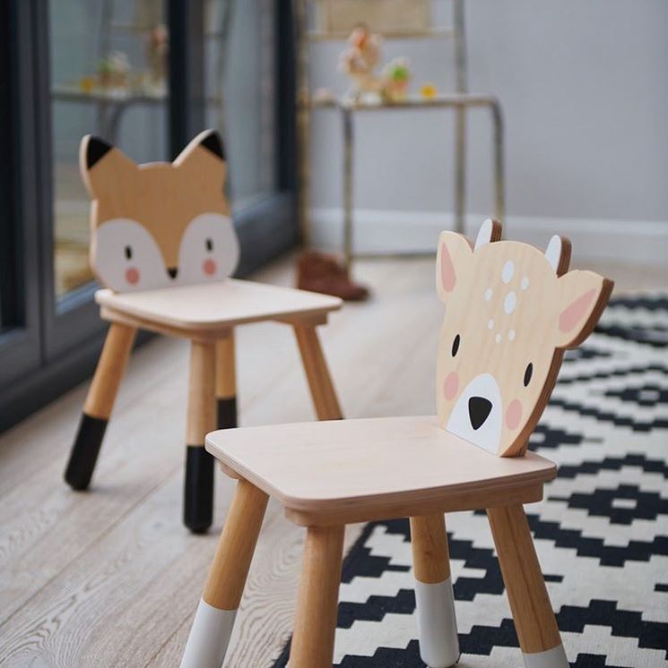 Tender Leaf Toys Wooden Forest Chair - Deer