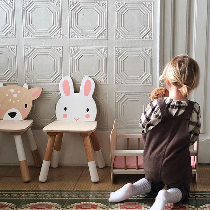 Tender Leaf Toys Wooden Forest Chair - Rabbit