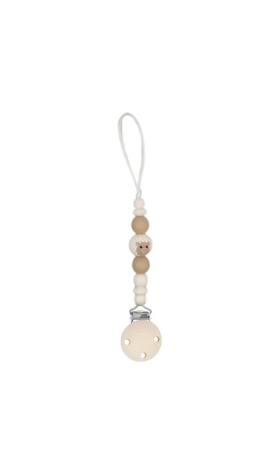 Chewies&more - Newborn Silicone Pacifier Teething Clip - Sheep - Beige - Baby&More
